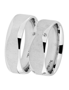 Stříbrný snubní prsten MG AT1361