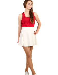TopMode Jednobarevná áčková dámská mini sukně