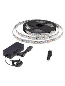ECOLIGHT LED pásek - SMD 5050 - 2,5m - 60LED/m - 14,4W/m - 1500Lm - IP20 - červená+modrá - zdroj SADA