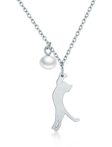 Royal Fashion Emporial náhrdelník Hravá kočka SCN175