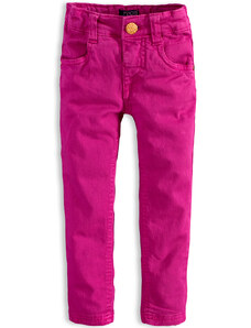 Kojenecké barevné džíny MINOTI PETAL tmavě růžové