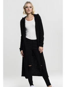 UC Ladies Dámský svetr s kapucí z měkkého peříčku - černý