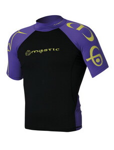 Lykra Crossfire Rash Vest S/S, Purple/Yellow