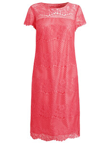 NoName 001 Dámské krajkové šaty růžové