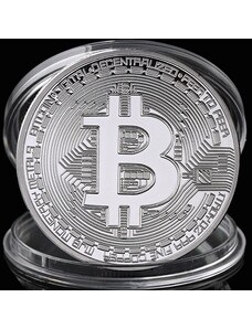 IZMAEL Mince Bitcoin Stříbrná