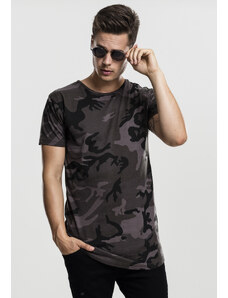 UC Men Camo Shaped Long Tee tmavé maskování