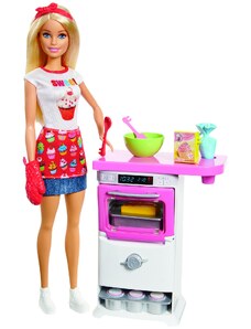 Mattel Barbie vaření a pečení herní set s panenkou