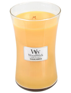 WoodWick Seaside Mimosa vonná svíčka s dřevěným knotem 609,5 g