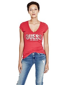 GUESS tričko Millie Logo Tee červené., 43433350831-XS