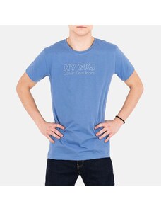 Calvin Klein Luxusní pánské modré tričko CKJ XXL