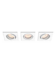 Philips 50193/31/PN myLiving Enneper zápustné svítidlo 3-set 3xGU10 bílé