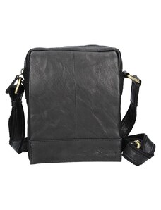 Sendi DESIGN Pánská kožená taška přes rameno SendiDesign SN-1107 černá
