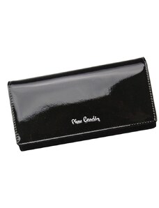 Černá lesklá kožená peněženka Pierre Cardin 05 LINE 106