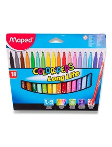 Dětské fixy sada 18 barev Maped Color'Peps Long Life