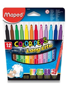Dětské fixy sada 12 barev Maped Color'Peps Long Life