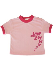 Dětské triko Motýl sv.růžová