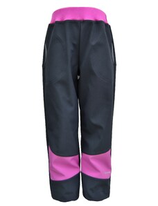 Hippokids Zimní softshellové kalhoty Basic lila