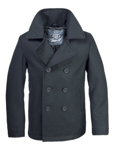 Brandit Kabát Pea Coat černý M