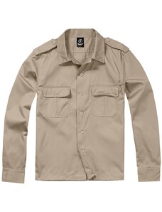 Brandit Košile US Shirt Longsleeve béžová 3XL
