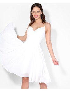 EVA & LOLA Dámské Šaty AMANDINE WHITE Barva: Bílá,