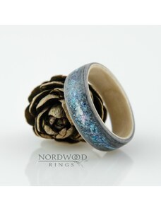 Nordwood Rings Dřevěný prstýnek GRAY OAK GALAXY NWR900/NE2