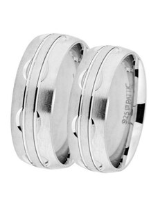 Stříbrný snubní prsten PATTIC AF0037