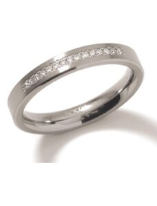 BOCCIA TITANIUM Titanový prsten BOCCIA s diamanty 0120-04
