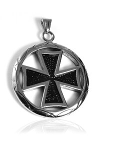 BM Jewellery Pánský přívěsek z chirurgické oceli keltský kříž WHEEL S79080
