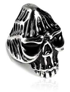 Pánský prsten z chirurgické oceli lebka S85085
