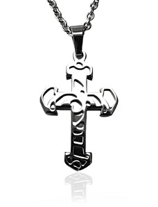 BM Jewellery Náhrdelník z chirurgické oceli - křížek S105070