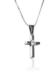 BM Jewellery Náhrdelník křížek z chirurgické oceli S107070