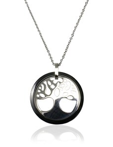 BM Jewellery Dámský náhrdelník z chirurgické oceli strom života S157090