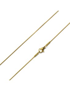 BM Jewellery Řetízek gold 45 x 0,09 cm z chirurgické oceli S175040