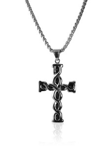 BM Jewellery Náhrdelník kříž z chirurgické oceli S213150