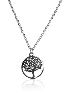 BM Jewellery Dámský náhrdelník strom života z chirurgické oceli S246050