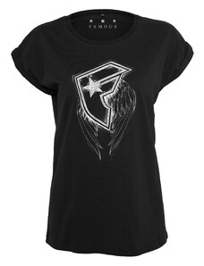 Merchcode Ladies Dámské tričko Wings černé