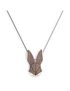 Dřevěný přívěsek BeWooden Hare Pendant na krk