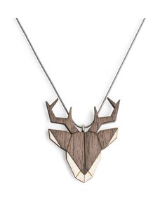 Dřevěný přívěsek BeWooden Deer Pendant na krk