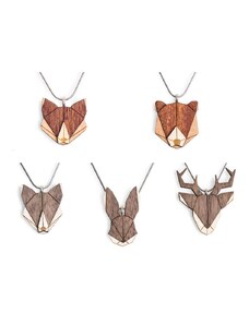 BeWooden Animal Pendant Set