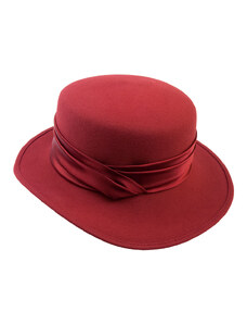 Tonak Dámský plstěný klobouk cihlově červená (Q1016) 56 50224/03LC