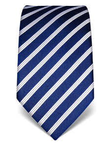 Tmavě modrá kravata Vincenzo Boretti 21931 - s proužky