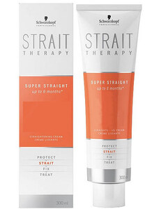 Schwarzkopf Professional Strait Therapy Straighting Cream 300ml, 1 - normální až lehce porézní vlasy, pomačkaný obal