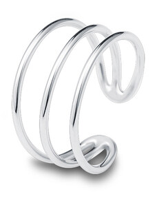 Royal Fashion prsten Stříbrné pásky K236
