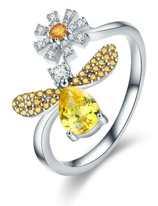 Royal Fashion prsten Rozkvetlá květina SCR348