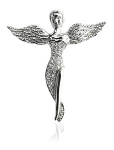 BM Jewellery Přívěsek anděl se zirkony z chirurgické oceli S339100