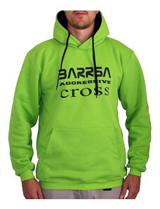 Pánská mikina s kapucí Barrsa Cross Lime/Black