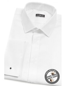 Pánská smokingová košile SLIM bílá prodloužená Avantgard 105-01-41/194-1