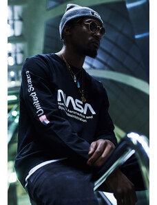 MT Men NASA US Crewneck černá