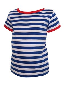 FARMERS Pánské tričko krátký rukáv modrý námořník - red