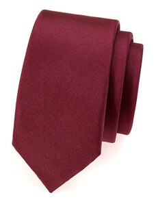 Úzká kravata Avantgard - bordó matná 551-754-0